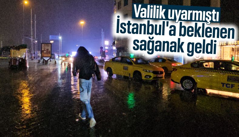 İstanbul&#039;da sağanak yağış etkili oldu