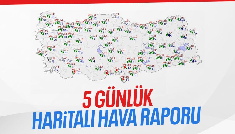 Ülke genelinde sağanak yağış hakim: Sıcaklıklar mevsim normallerinde seyredecek