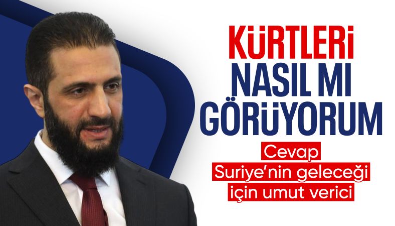 Suriye Cumhurbaşkanı Şara: Kürtlerle en kısa zamanda birleşeceğiz inşallah