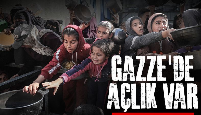 Gıda krizinin devam ettiği Gazze'de yemek dağıtımı gerçekleştirildi