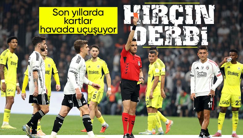 Fenerbahçe-Beşiktaş derbilerinde kart yoğunluğu dikkat çekiyor