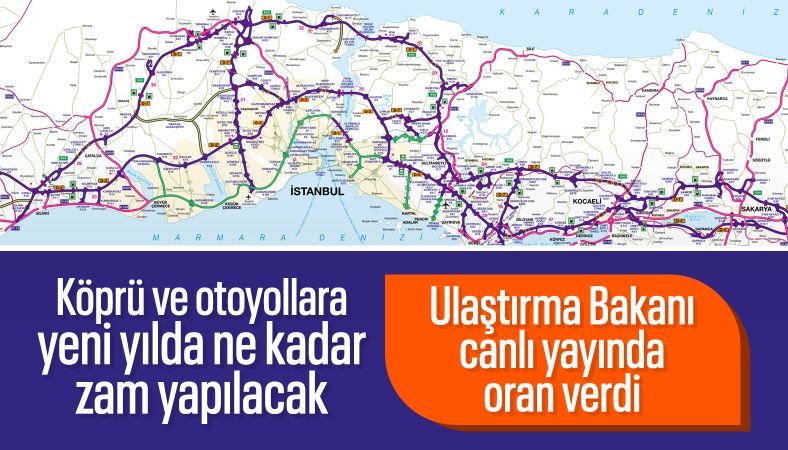 Abdulkadir Uraloğlu'ndan köprü ve otoyol ücretlerine ilişkin açıklama