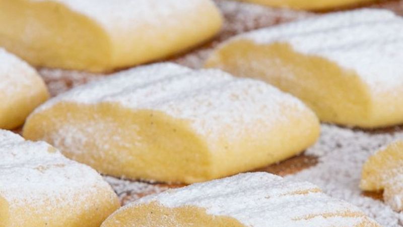 Akşam çayın yanında: Vanilyalı Un Kurabiyesi #evdepişir