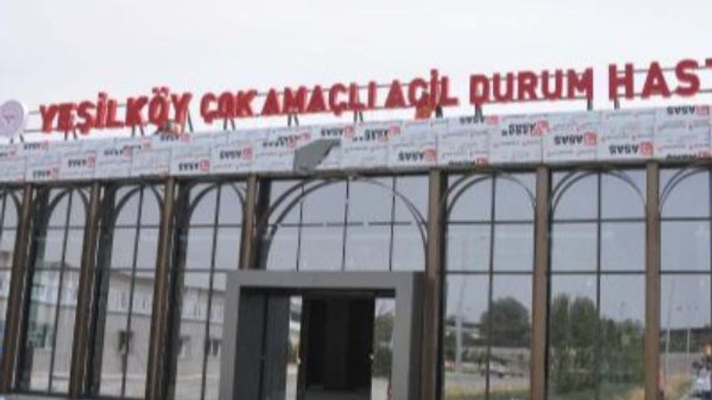 Yeşilköy pandemi hastanesinin tabelası asıldı