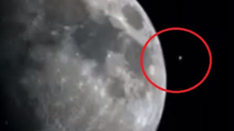 Uluslararası Uzay İstasyonu, Ay'ın önünden böyle geçti