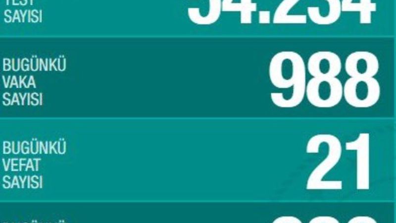 Koronavirüs salgınında son durum