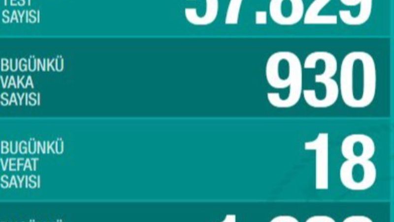 Koronavirüs salgınında günlük tablo