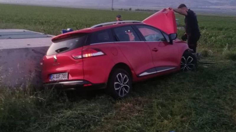 Amasya'da araç tarlaya uçtu: 3 yaralı