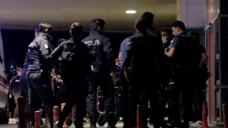 Birlikte yaşayan çiftin yakınları polise saldırdı