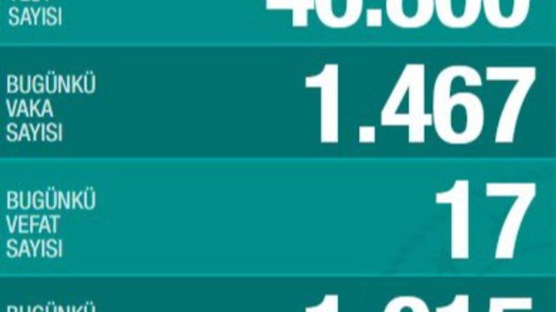 Türkiye'de korona salgınında son durum