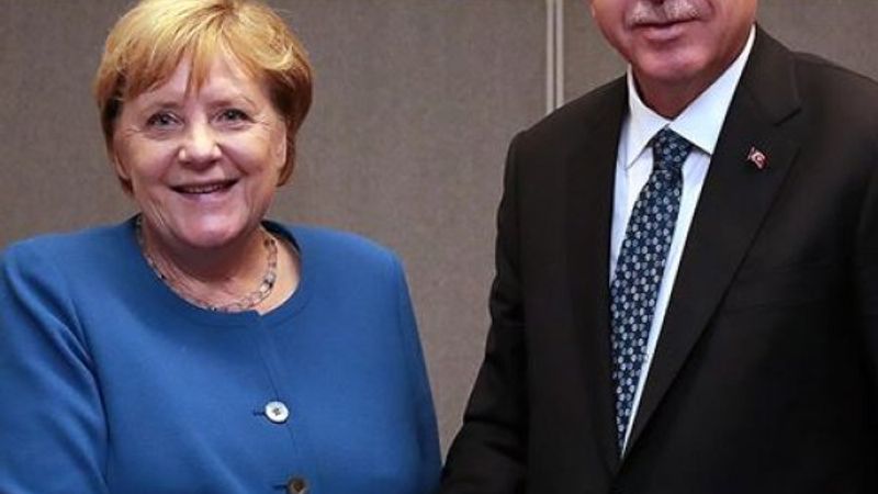 Cumhurbaşkanı Erdoğan, Merkel ile görüştü