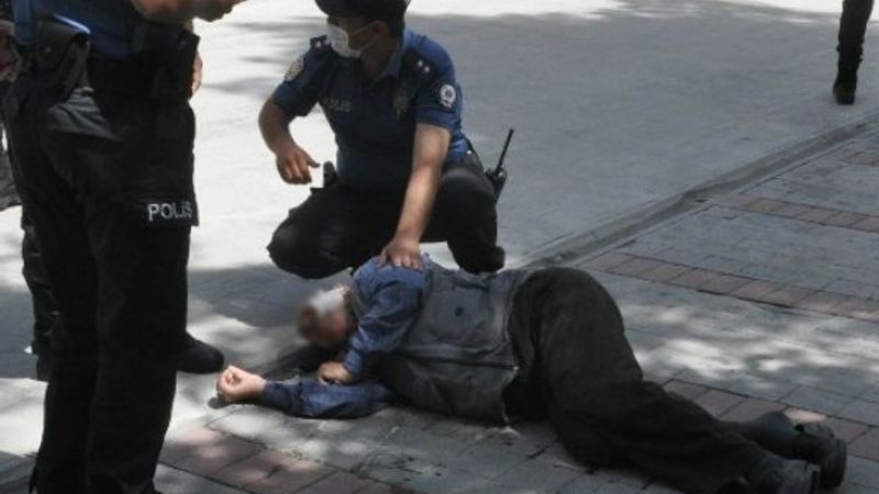 Karaman'da iki yaşlı, yumruklarla kavga etti