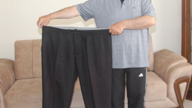 Amasya'da bir minibüs şoförü 11 ayda 60 kilo verdi