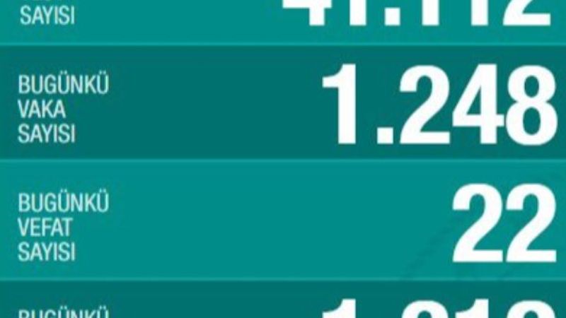 Türkiye'de koronavirüs salgınında günün tablosu