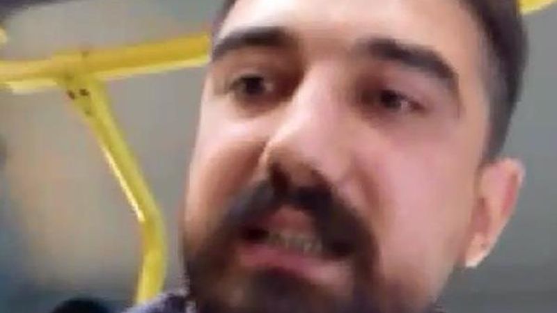 Maskesini takmayan minibüs şoförü hakaret etti