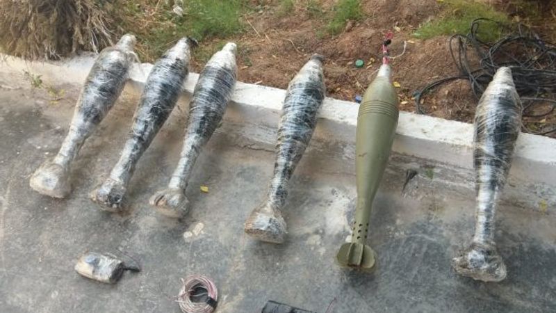 PKK/YPG'li teröristlere ait 6 havan imha edildi