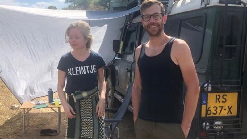 Hollandalı çiftin dünya turu durağı Siirt