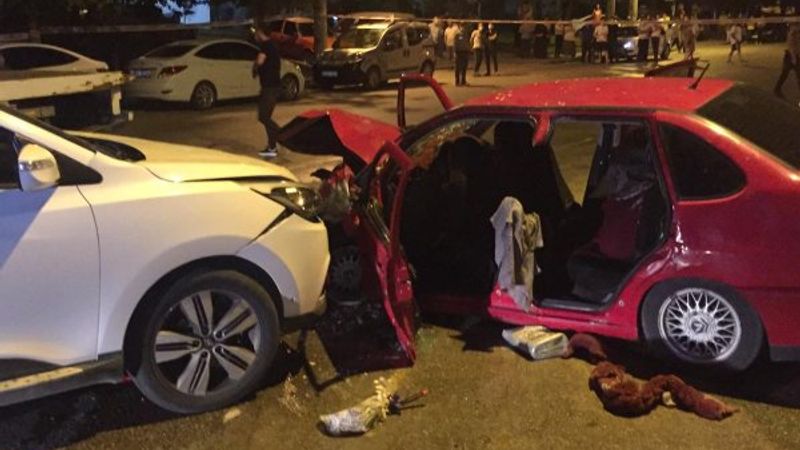 Ankara'da hatalı sollama kazaya sebep oldu:1 ölü 5 yaralı