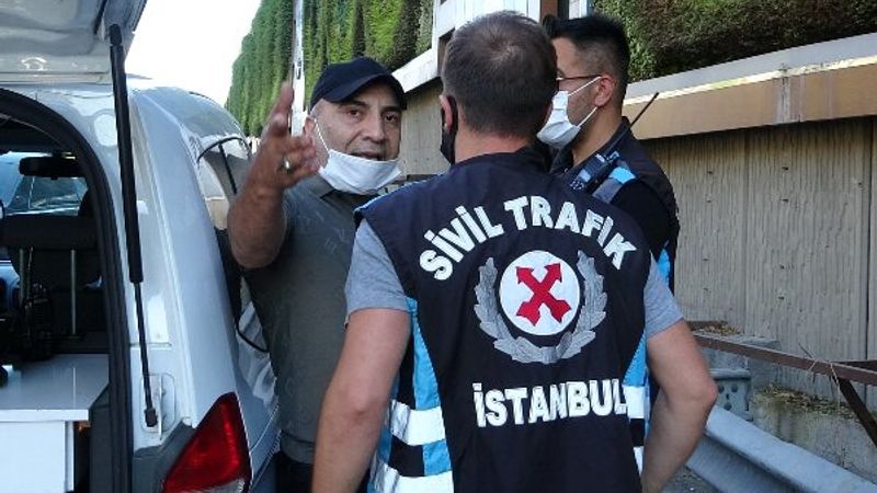 Pendik'te ceza yiyen sürücü basına saldırdı