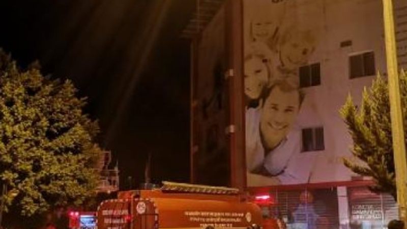Mersin'de bir hastanede yangın çıktı