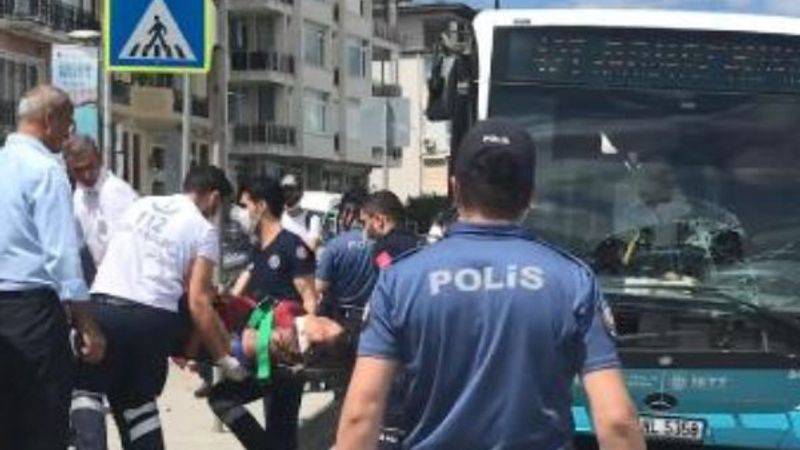 Beşiktaş'ta halk otobüsü, yayaya çarptı