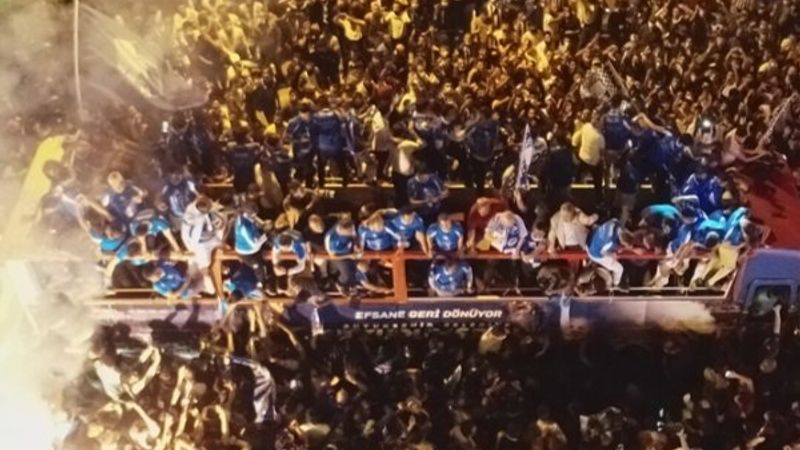 Erzurum'da Süper Lig kutlamaları