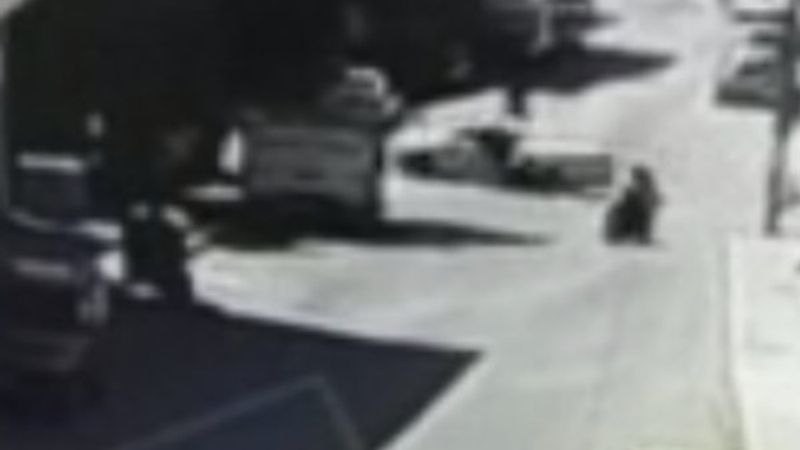 Ankara'da motosiklet kazası kamerada