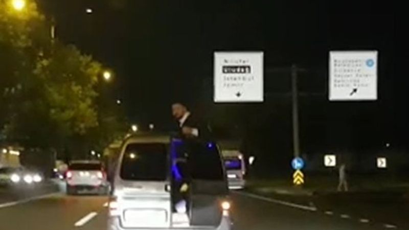 Bursa'da tehlikeli düğün konvoyu