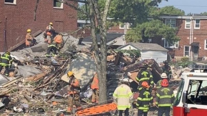 ABD Baltimore'da doğalgaz patlaması: 1 ölü, 2 ağır yaralı