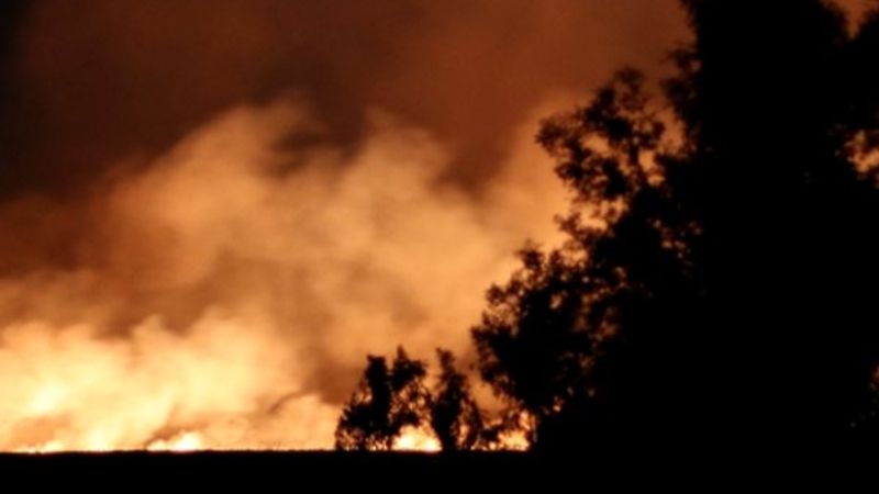 Samsun'da yangın çıktı