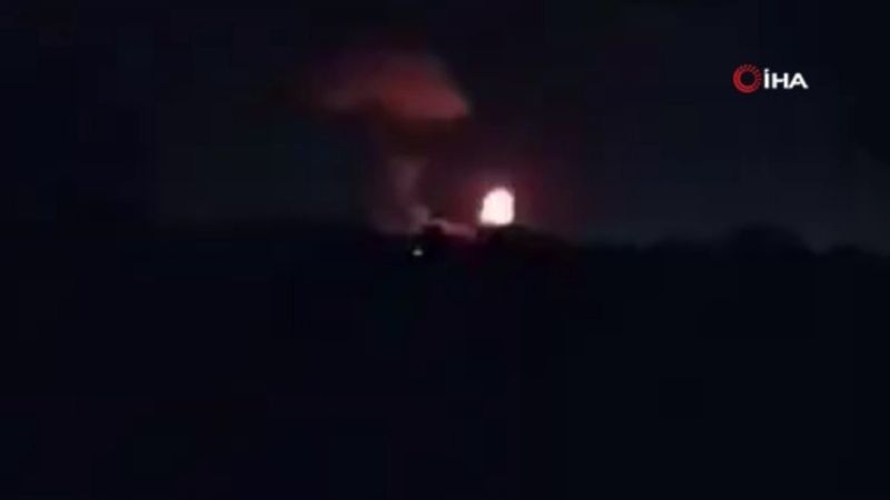 İsrail savaş uçakları Gazze'yi vurdu