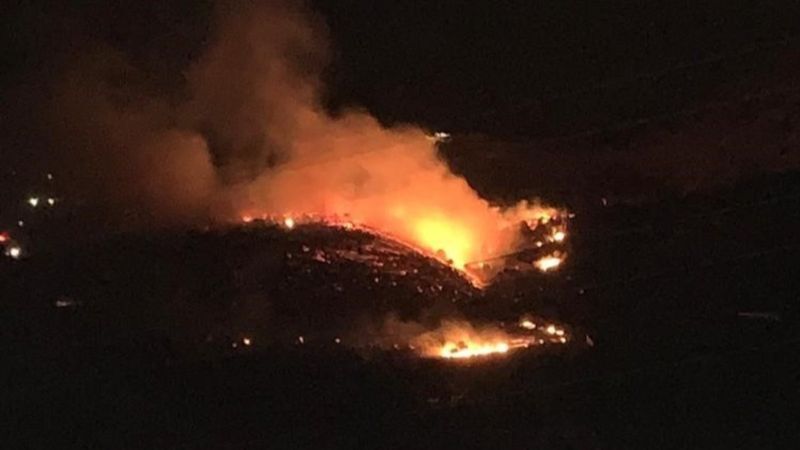 Kahramanmaraş'ta 10 hektar alan yandı