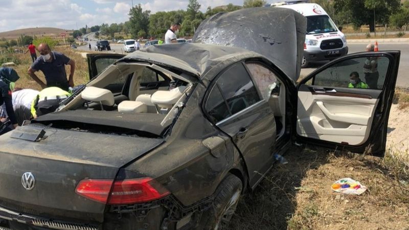 Giresun’a giden Bakan Kurum’un korumaları Çorum’da kaza yaptı: 4 yaralı