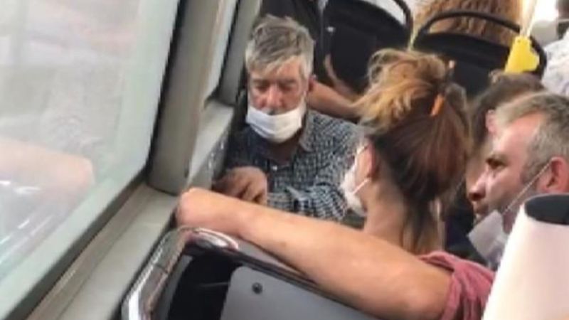 Arnavutköy'de yanındaki kadına otobüste tokat atan kişinin ifadesi ortaya çıktı