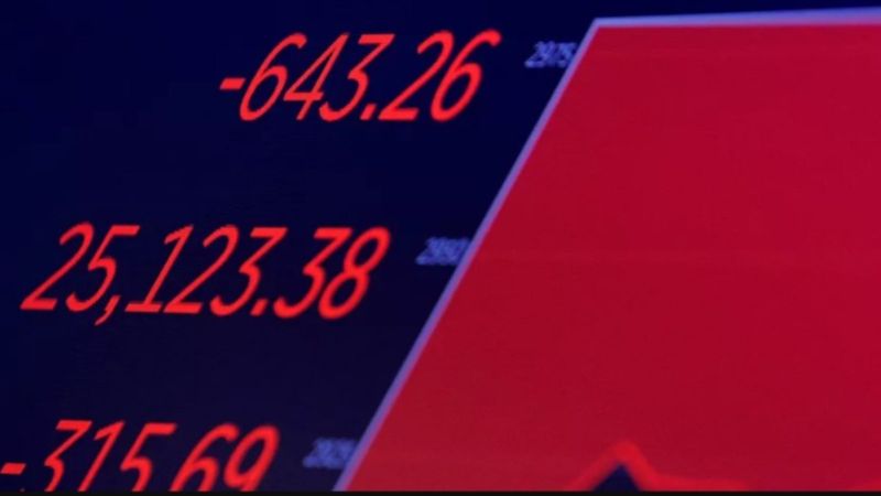 ABD'de borsa endeksi sert düşüş yaşadı