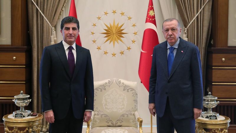 Cumhurbaşkanı Erdoğan, Neçirvan Barzani'yi kabul etti