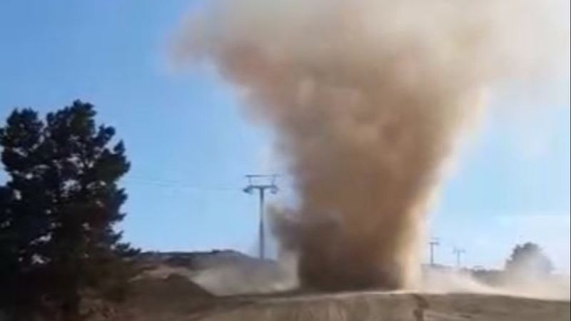 Kastamonu'da kum üzerinde hortum çıktı