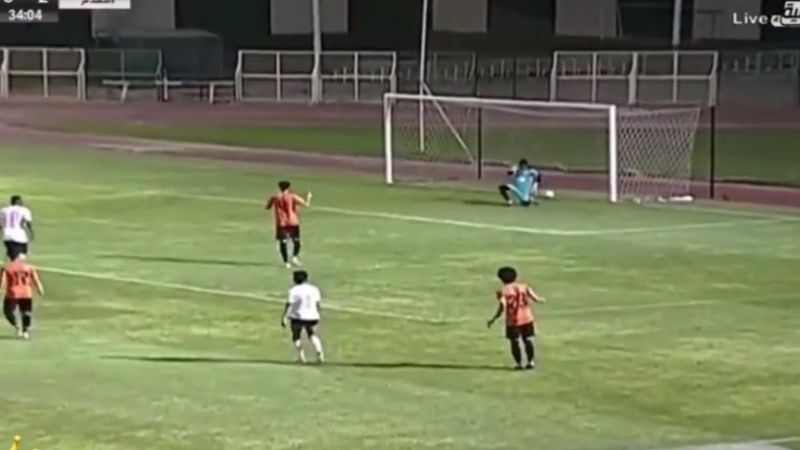 Kuveyt Ligi maçında kaleciden skandal hata