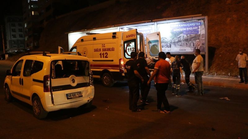 Kahramanmaraş'ta olay yerini izleyen sürücüler kaza yaptı