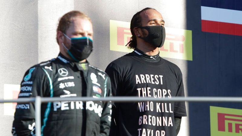 Hamilton'dan ırkçılığa tişörtlü mesaj