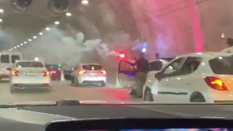 Magandalar, Çamlıca Tüneli'nde kutlama yaptı