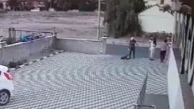 Kayseri'de 4 yaşındaki çocuğa tokat atan adam