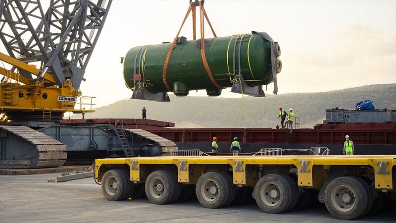 Akkuyu için üretilen 4 buhar jeneratörü Mersin'de