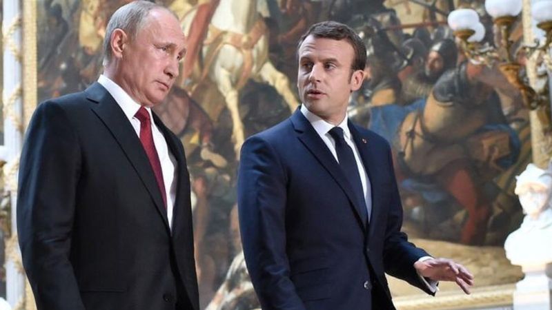 Putin ve Macron, Dağlık Karabağ'ı görüştü