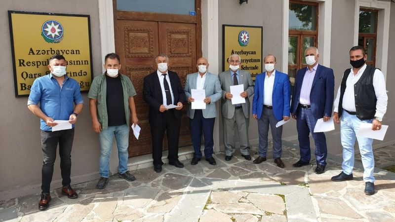 Iğdır'da, Azerbaycan saflarına katılmak için dilekçe verdiler