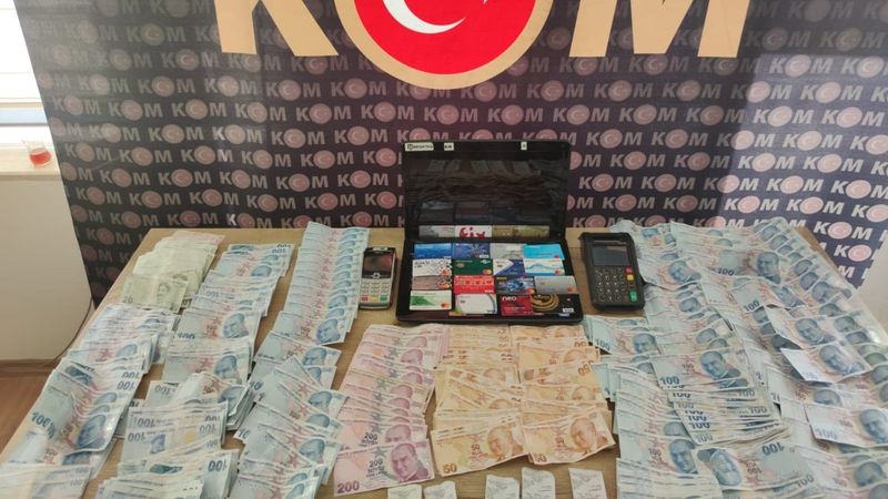 Kahramanmaraş'ta sanal tefeciye baskın yapıldı