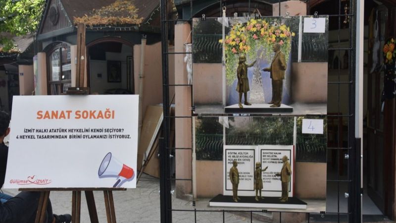 İzmit Belediyesi'nde heykel referandumu heyecanı