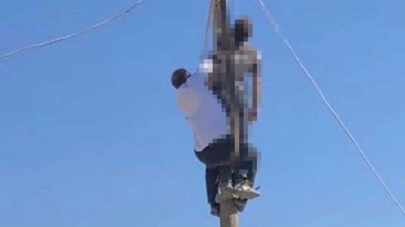 Şanlıurfa'da kaçak elektrik için direğe çıkan adam, akıma kapılarak öldü