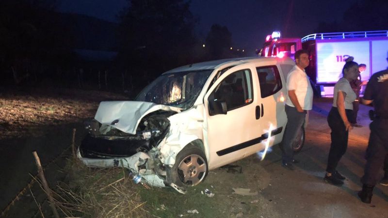 Zonguldak'ta ters yöne giren araç kazaya sebep oldu