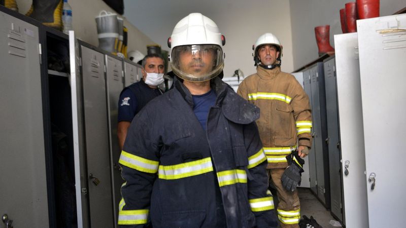 Hatay'daki yangında bayılan itfaiyeci görevine döndü